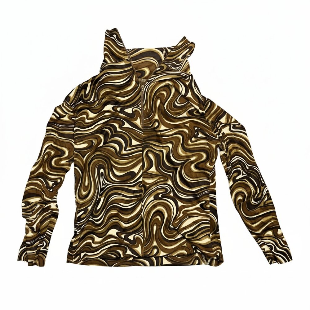 Mendota Brown/Tan Swirl Pattern Shirt